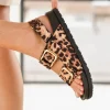 Sale Casual Mode Sandale femme plateforme léopard - Gwenola Leopard