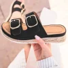 Discount Casual Mode Sandale femme plateforme - Perla Noir