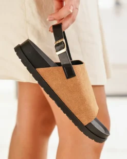 Fashion Casual Mode Sandale femme plateforme - Kenza Camel