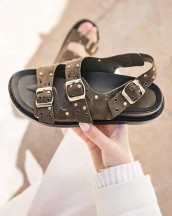 New Casual Mode Sandale femme plateforme confort - Valentine Kaki