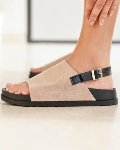 Discount Casual Mode Sandale femme plateforme - Kenza Taupe