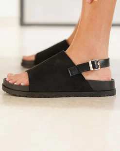 Best Casual Mode Sandale femme plateforme e - Kenza Noir