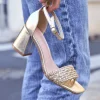 Sale Casual Mode Sandale femme talon carré dée - Valérie Or