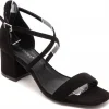 Hot Casual Mode Sandale femme talon carré - Alma Noir
