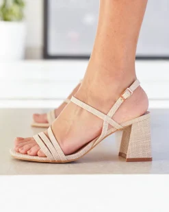 Sale Casual Mode Sandale femme talon carré - Irina Taupe